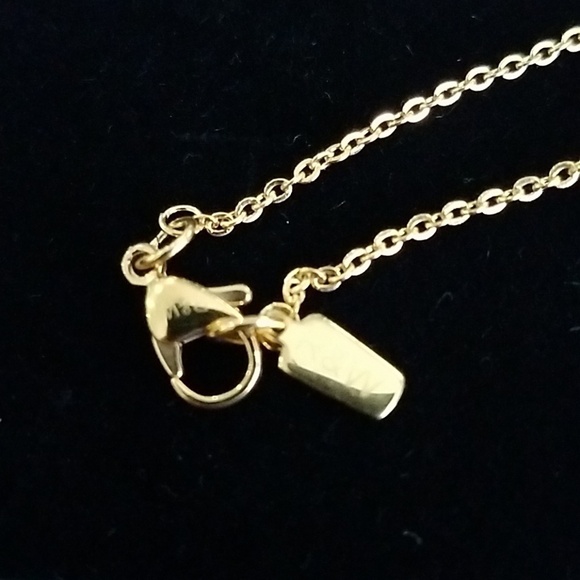 R&W GOLD TONE NECKLACE EARRING SET - Picture 7 of 7